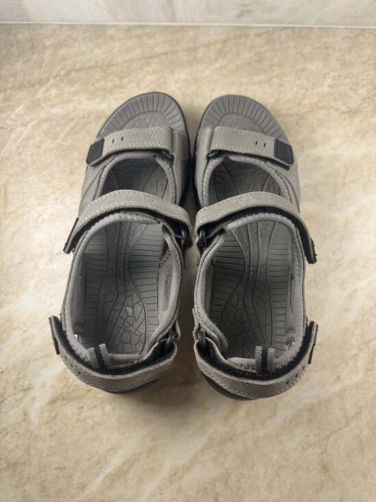GDEFY VersoShock Hiking Sandals Mens 10 Gray Leather Comfort Outdoor Trail main image 5